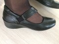 Почти нови черни обувки с каишка ессо №38., снимка 1 - Дамски ежедневни обувки - 34711923