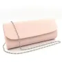 Чанта клъч тип плик Официална чанта пудра кожена, снимка 1