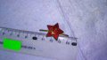 Стара РЯДКА ЕМАЙЛИРАНА КОКАРДА ЗВЕЗДА ПЕТОЛЪЧКА със СЪРП и ЧУК СОЦ СИМВОЛ ЗНАК 32615, снимка 5