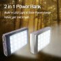 Соларна външна батерия power bank 60000mah с led фенер телефон iphone, снимка 2