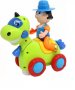 Човече върху динозавър със светлини и звуци, снимка 1 - Електрически играчки - 39575090