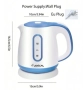 Електрическа Кана – Пластмасов Корпус, 1L, 1200W, Безжична, LED Индикатор, снимка 2
