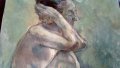 Манол Панчовски маслена картина голо женско тяло , снимка 5