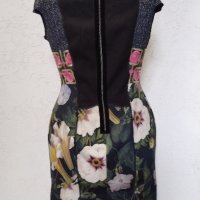 Италианска рокля с флорални мотиви / цветя, снимка 3 - Рокли - 42957500