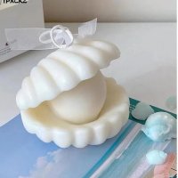 3D мида с перла силиконов молд форма свещ сапун шоколад гипс, снимка 1 - Форми - 37047411