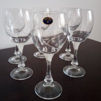 Сет 6 броя кристални чаши за вино Bohemia, снимка 7 - Сервизи - 35552753
