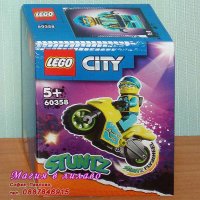 Продавам лего LEGO CITY 60358 - Кибер мотоциклет за каскади, снимка 1 - Образователни игри - 39400353