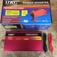 !Промо Нови UKC 12V или 24V -220V, 4000 W Висококачeствен мощен инвертор за автомобил или камион, снимка 5 - Аксесоари и консумативи - 39429653