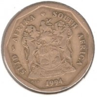 South Africa-50 Cents-1994-KM# 137-SUID AFRIKA-SOUTH AFRICA, снимка 2 - Нумизматика и бонистика - 38493078