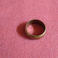 Старинен масивен пръстен халка позлатен 5 гр., снимка 3 - Антикварни и старинни предмети - 27931920