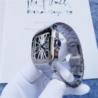 Мъжки часовник Cartier Santos de Cartier Skeleton с кварцов механизъм, снимка 2 - Мъжки - 39336290