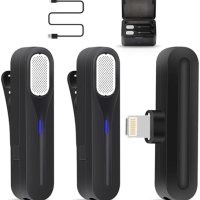 Нов Безжичен лаважен Микрофон за iPhone / iPad  Множество Режими, снимка 1 - Микрофони - 43571872