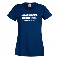Дамска тениска,Lazy Mode Loading,Loading,Please wait,батерия,Изненада,Подарък, снимка 10 - Тениски - 36422069