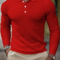 Мъжка едноцветна блуза с дълъг ръкав. Големи размери, 5цвята - 023, снимка 4 - Блузи - 39798822