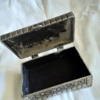 Метална кутия за бижута ЦАМ от соца ръчна изработка 88х55х32мм, снимка 8 - Други - 33540686