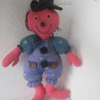 голяма 50 см Парцалена кукла с шапка, снимка 2 - Декорация за дома - 28881400