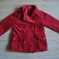 Чудесно червено палтенце 7-9год., снимка 7 - Детски якета и елеци - 27508816