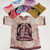 Индийски ръчно рисувани тениски- памук, снимка 9 - Тениски - 36599695