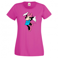 Дамска тениска Minnie Mouse 6 Подарък,Изненада,Рожден ден,, снимка 8 - Тениски - 36530786