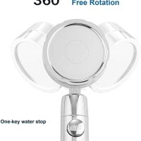 Слушалка за душ с вентилатор Турбо Душ Слушалка Digital One SP00561 с филтър, снимка 3 - Други стоки за дома - 38531083