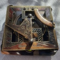 Бронзов компас със слънчев часовник., снимка 6 - Морски сувенири - 43052014