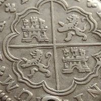 Сребърна монета 2 реала 1721г. Филип пети Мадрид Испания 28458, снимка 11 - Нумизматика и бонистика - 42987449