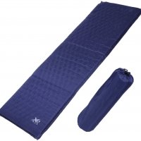 XQ Max, Самонадуваща се подложка за спане с чувал, 185x54x2.5/5cm, синя, снимка 1 - Надуваеми легла - 32506161