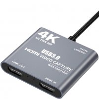 HDMI - USB 3.0 Video Capture Card Game Live Streaming OBS видео кепчър , снимка 7 - Други - 32911446