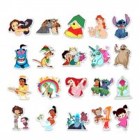 Водоустойчиви 50х стикери-Disney/Дисни/Cartoon/Анимационни герои, снимка 7 - Декорация за дома - 38386004