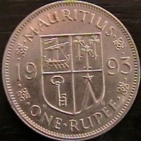 1 рупия 1993, Мавриций, снимка 1 - Нумизматика и бонистика - 35457569