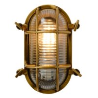 Масивна овална фасадна лампа стил 20-ти век., снимка 4 - Външни лампи - 43258822