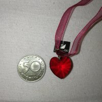 Сърце Сваровски , снимка 5 - Колиета, медальони, синджири - 29293162