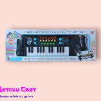 Детско пиано с микрофон 41 см, снимка 1 - Музикални играчки - 44080100
