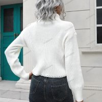 Дамски шикозен къс пуловер, 3цвята - 023, снимка 3 - Блузи с дълъг ръкав и пуловери - 43245814