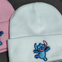 Нова зимна шапка Лило и Стич Lilo and Stitch , снимка 3 - Шапки, шалове и ръкавици - 43804627