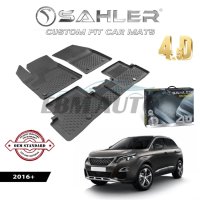 Гумени Стелки SAHLER 4D PEUGEOT 3008 2016 +, снимка 1 - Аксесоари и консумативи - 44089164