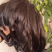 Черна перука стил Гетсби , снимка 3 - Аксесоари за коса - 43571152