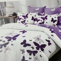 👉 Луксозен двулицев спален комплект от сатениран памук , снимка 1 - Спално бельо - 43429064