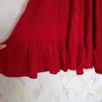 Дамска къса рокля в червен цвят р-р S, снимка 6 - Рокли - 43062014
