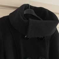Черно стилно палто, снимка 4 - Палта, манта - 43696093