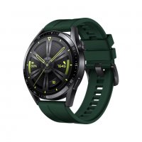 Силиконова каишка HUAWEI Watch GT 2, GT 2 Pro – 42/ 46mm зелен цвят, снимка 1 - Каишки за часовници - 38088791