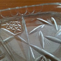 кристален поднос плато ордьовър , снимка 4 - Антикварни и старинни предмети - 32501069