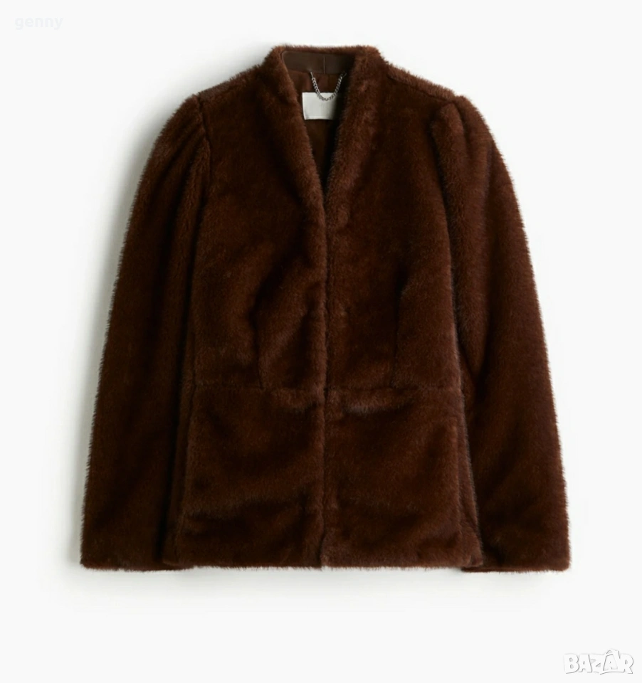 Ново палто с косъм,  H&M с етикет , снимка 1