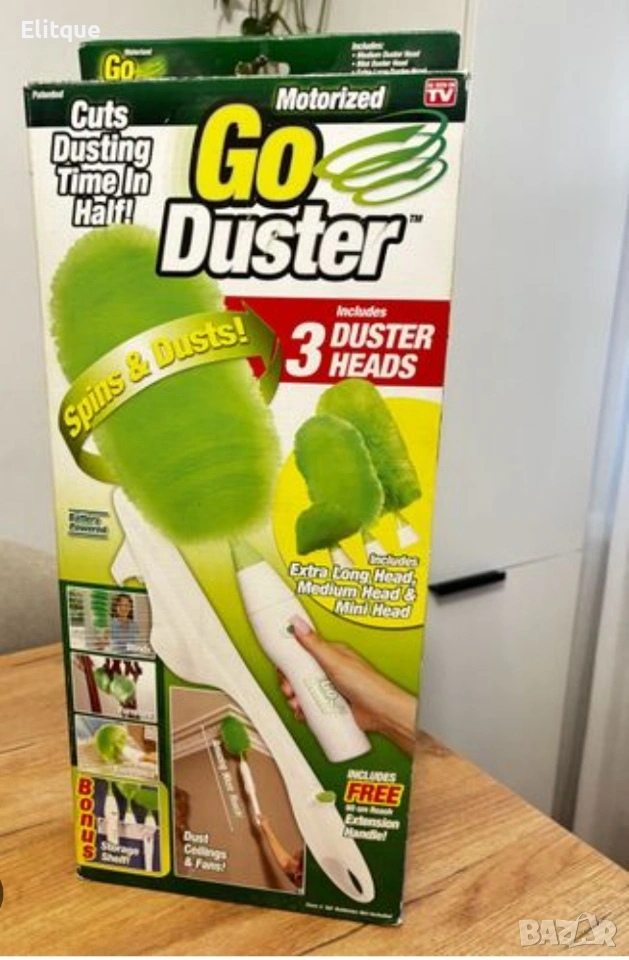 Четка за прах Go Duster с 3 сменяеми приставки – TV59 🧹, снимка 1