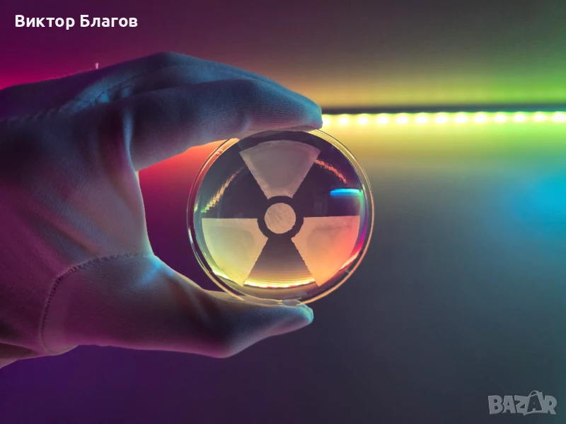 Стъклена лупа - гравирана, снимка 1