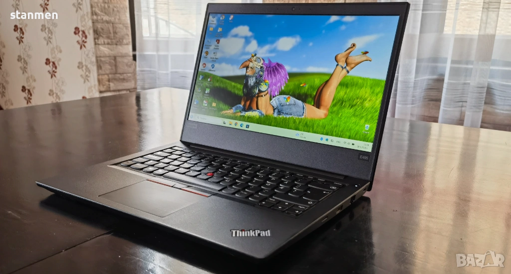Продавам Гаранционнен Lenovo ThinkPad A495/IPSматFHDсKам/4x2.6ghzThr/ssd256gb+320gb/8gb/Vega8/7чБат , снимка 1