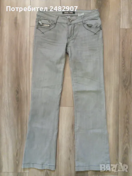 Сиви дамски дънки, снимка 1