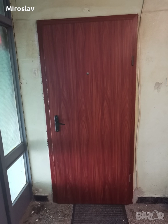 Масивна метална врата за монтаж върху дървена каса – 195.5/81.5 см, снимка 1