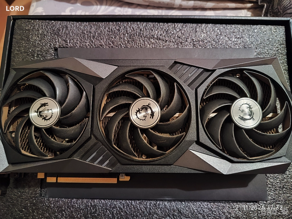 Видеокарта MSI RTX 3070Ti 8GB Gaming X Trio , снимка 1