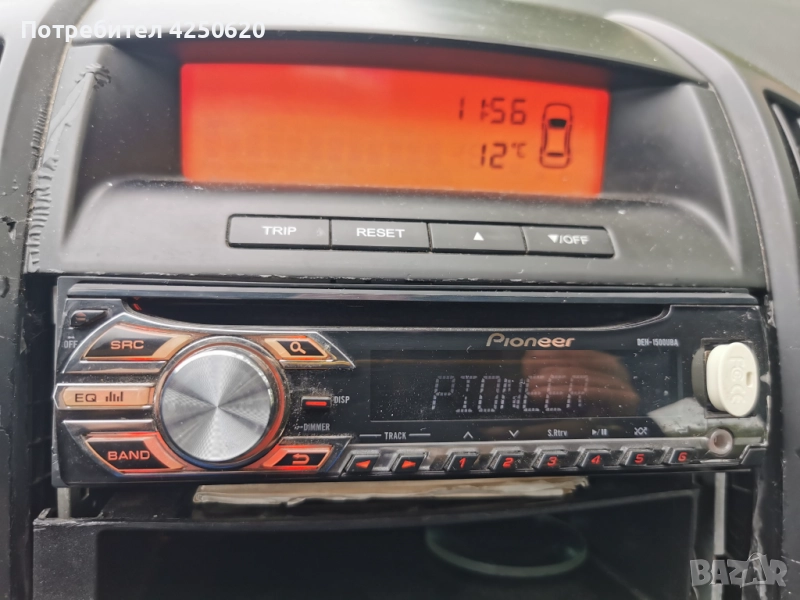 Автоадио Pioneer SD/ USB/AUX /FM 4х50W DEH-1500UBA. , снимка 1